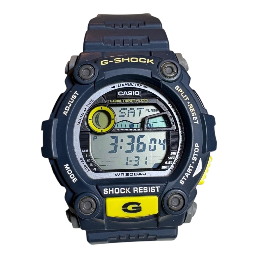 Casio G-Shock G7900 Tough Solar Digital Watch Navy Yellow WR200M